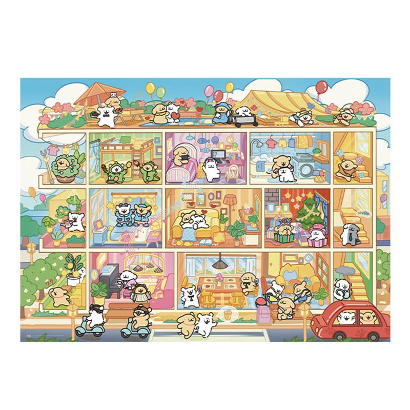 Toi Puzzle-Dog House Toi-1000pcs Jigsaw Puzzle-Dog House