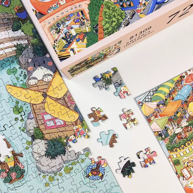 728pcs Jigsaw Puzzle-PJLT-Trail Whisper Camp