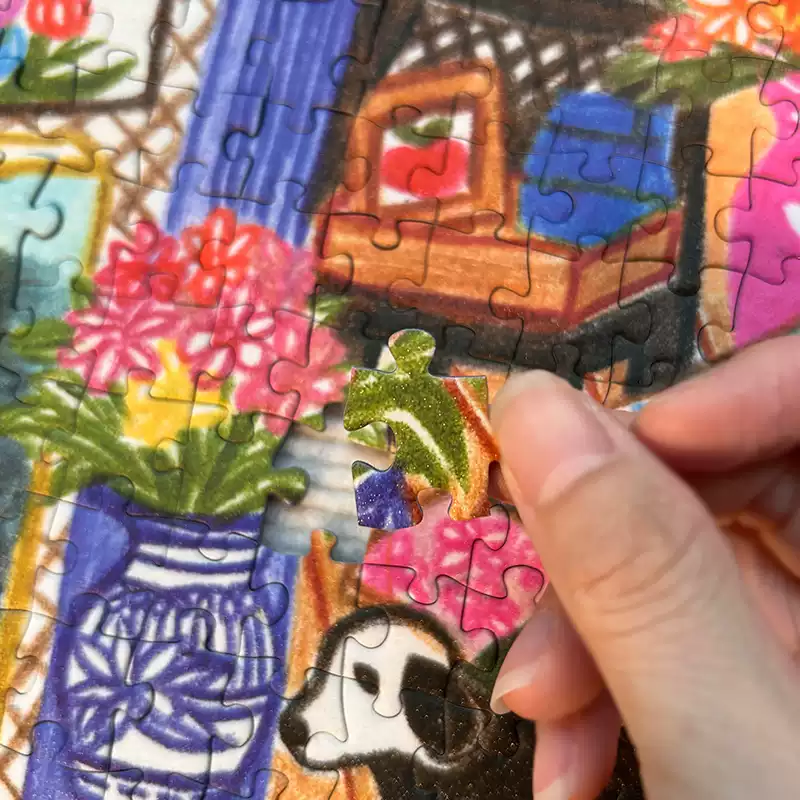 728pcs Jigsaw Puzzle-TuTuDingDang-Lazy Painting Corner