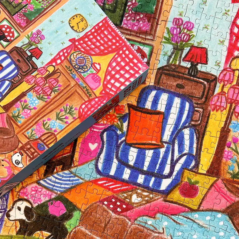 728pcs Jigsaw Puzzle-TuTuDingDang-Lazy Painting Corner