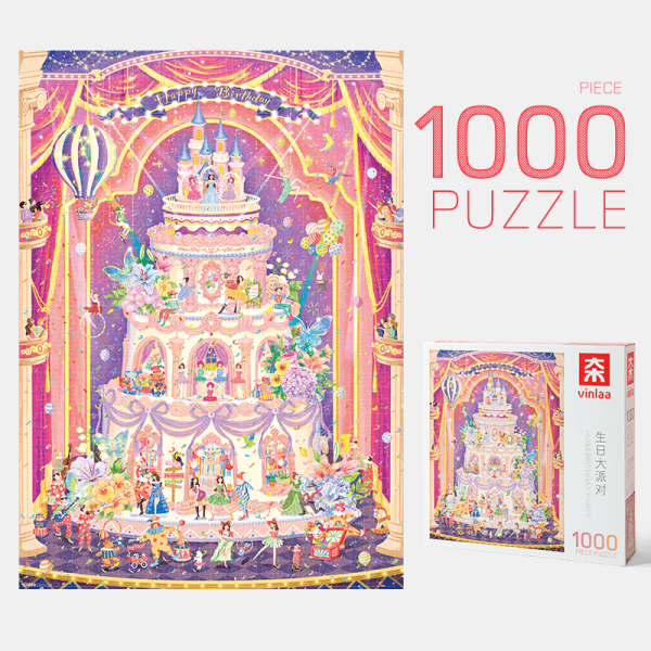 1000pcs Jigsaw Puzzle-Vinlaa-Huge Birthday Party