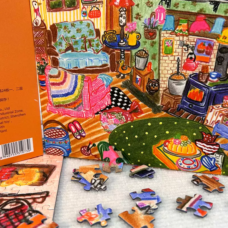 728pcs Jigsaw Puzzle-TuTuDingDang-Warm Color Resting Pavilion