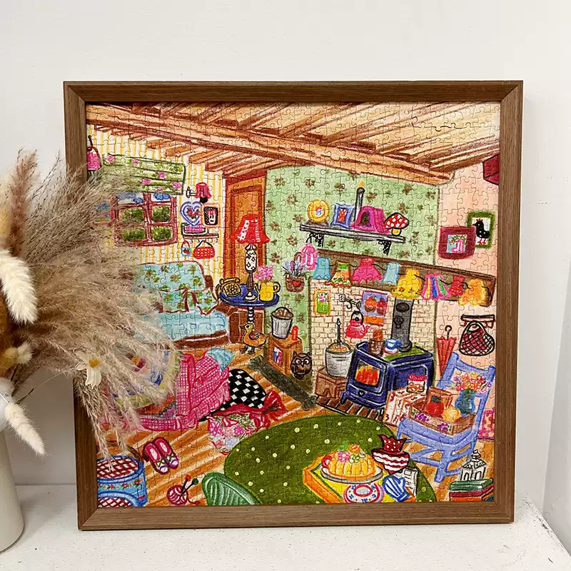 728pcs Jigsaw Puzzle-TuTuDingDang-Warm Color Resting Pavilion