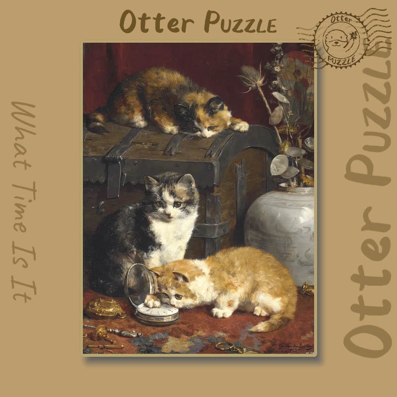 Otter Puzzle-500 Piece Puzzle-What time is it