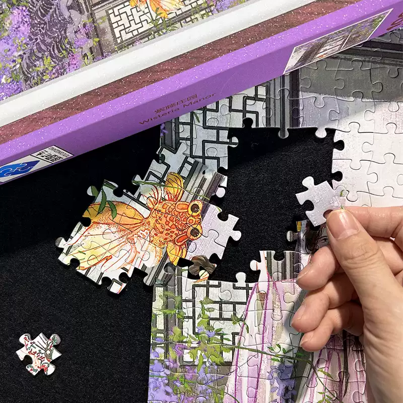 1000pcs Jigsaw Puzzle-TuTuDingDang-Wisteria Manor