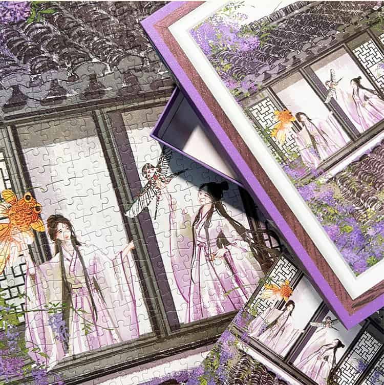1000pcs Jigsaw Puzzle-TuTuDingDang-Wisteria Manor