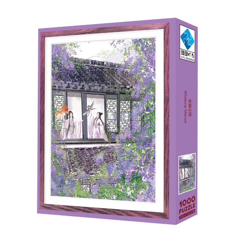 1000pcs Jigsaw Puzzle-TuTuDingDang-Wisteria Manor