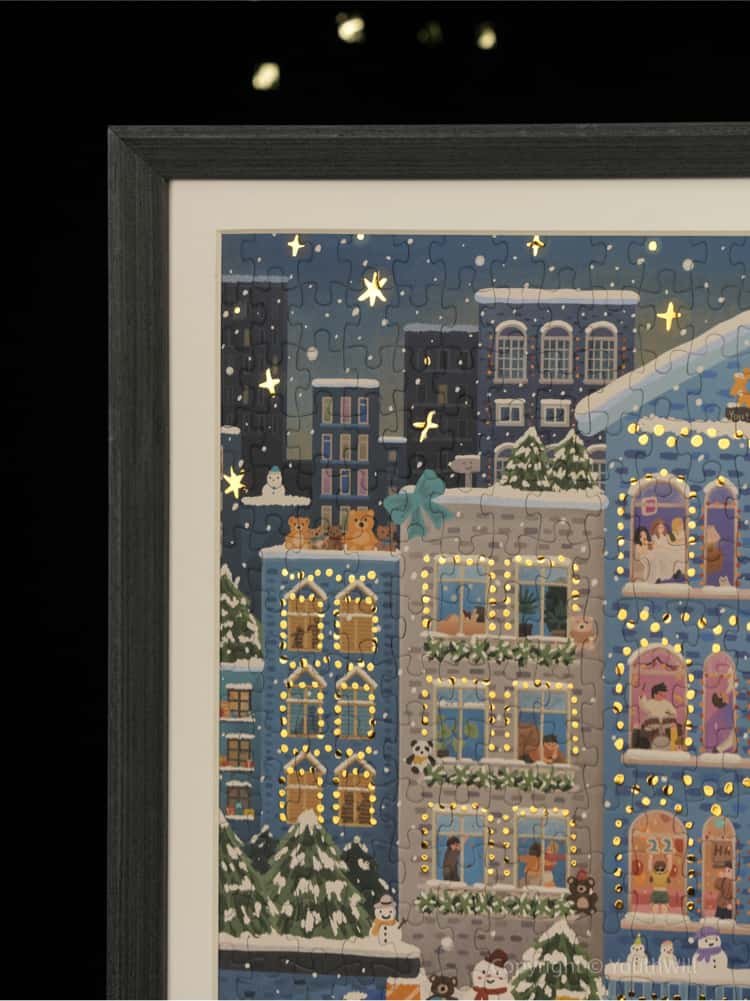 Youthwill-500pcs Jigsaw Puzzle-Merry Snowy Night