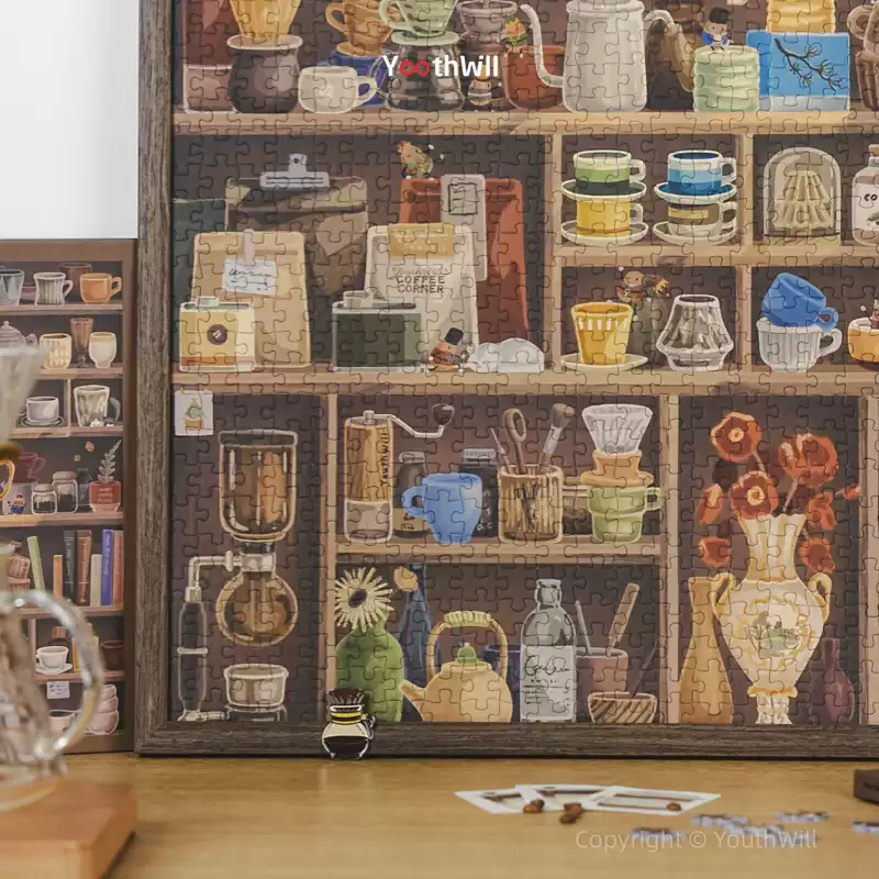 Youthwill-1000pcs Jigsaw Puzzle-More Coffee Please