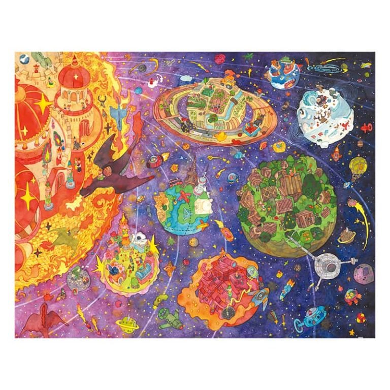 Plastic Jigsaw Puzzles 2000pcs-3djp-Eight Planets - TopPuzzleShop