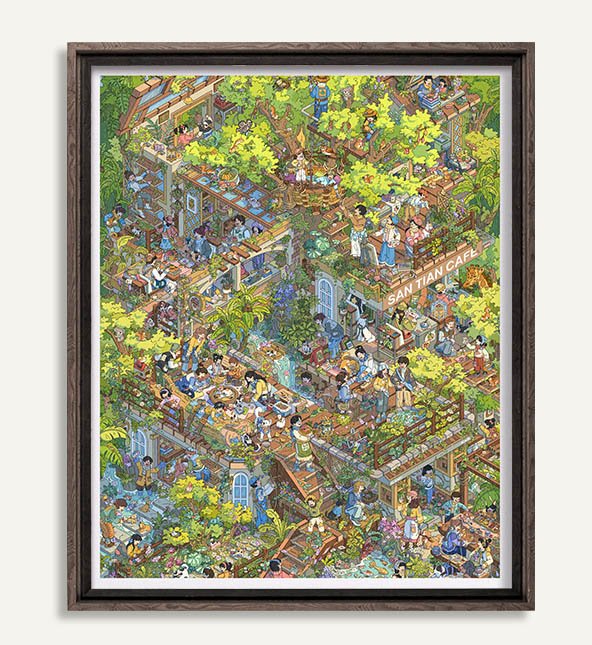 Plastic Jigsaw Puzzles 2000pcs-3djp-Fern Arcadia