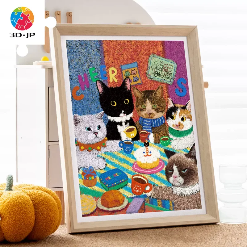 3djp Plastic Jigsaw Puzzles 1200pcs-Cheers Mate