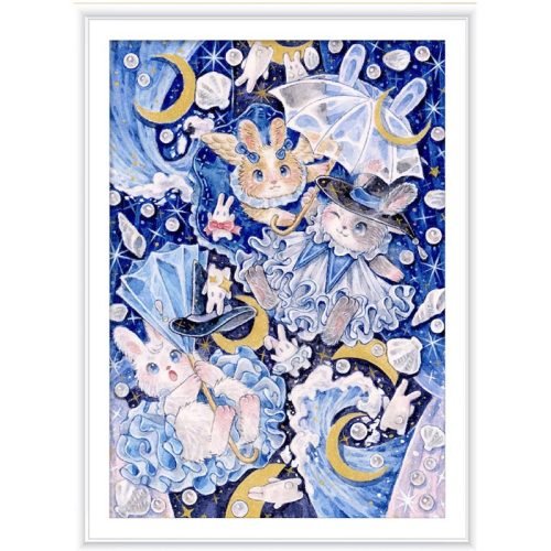 520pcs Jigsaw Puzzle-Meow Pin-Umbrella Sorceress(Glow-in-the Dark)