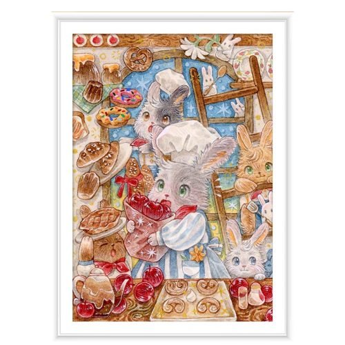 520pcs Jigsaw Puzzle-Meow Pin-Apple Chef