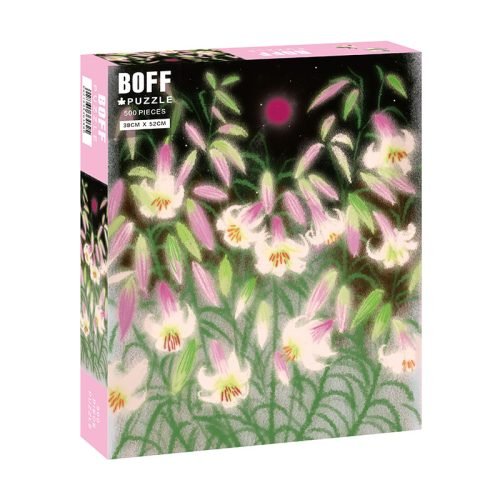Boff-500 Jigsaw Puzzle-Oriental Moonrise Peony