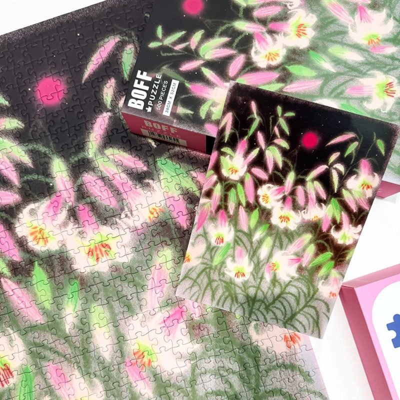 Boff-500 Jigsaw Puzzle-Oriental Moonrise Peony