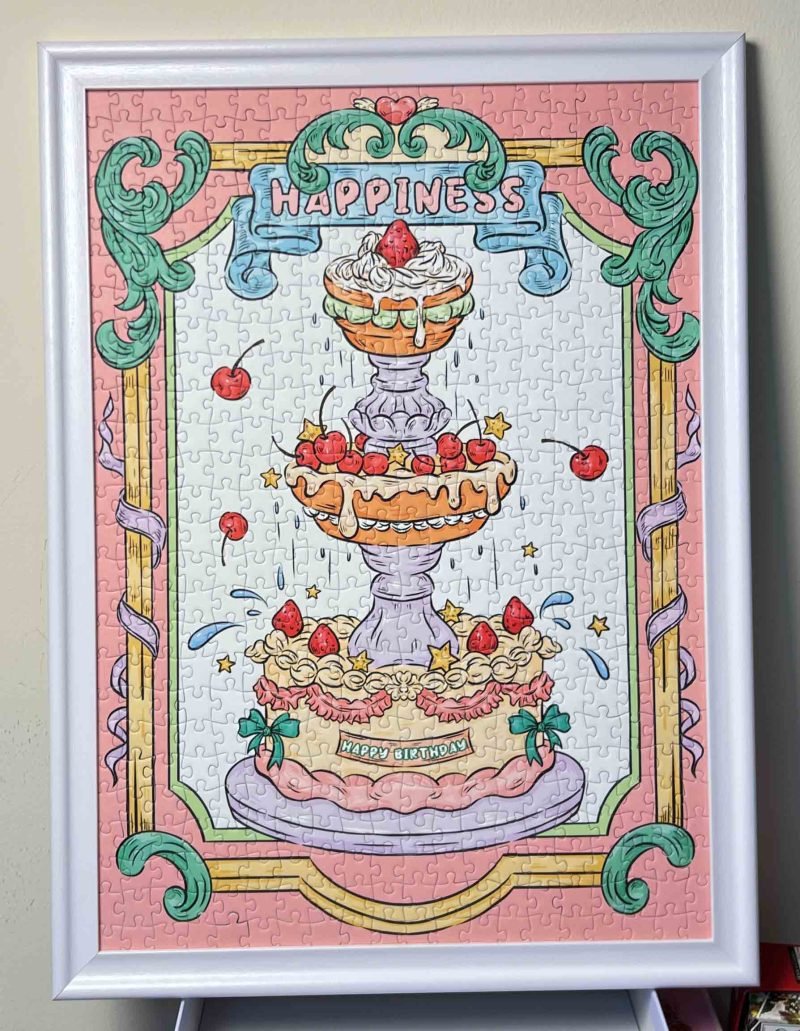 Discontinued-520pcs Jigsaw Puzzle-Meow Pin-Cake Fountain