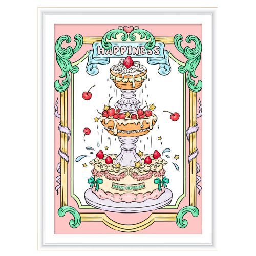 520pcs Jigsaw Puzzle-Meow Pin-Cake Fountain