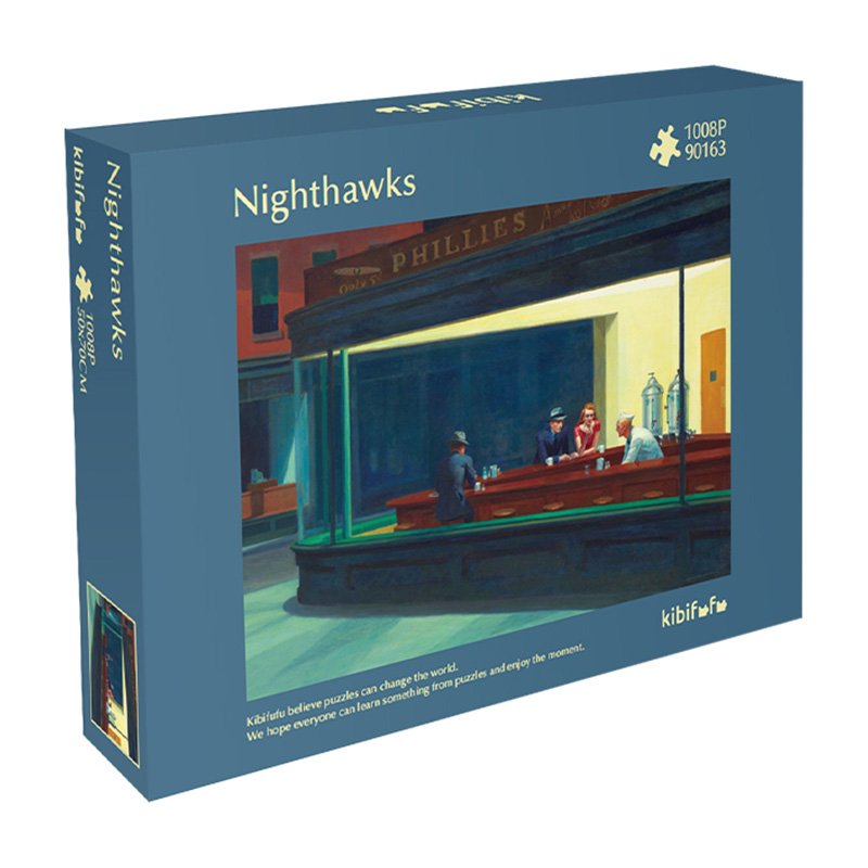 Kibifufu Puzzle-Nighthawks (1) Nighthawks-1000pcs Jigsaw Puzzle-Kibifufu