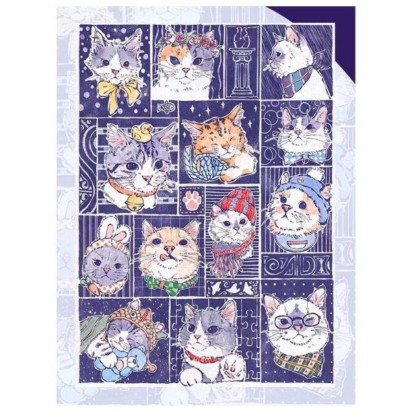 1000pcs Jigsaw Puzzle-Minute Puzzle-Kitty Crew