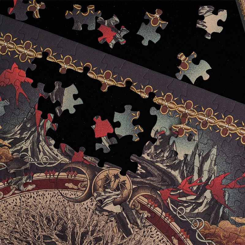 Komono Eclipse Veil of Moonlight (4) Komono Double-sided 1000pcs Jigsaw Puzzle-Eclipse Veil of Moonlight