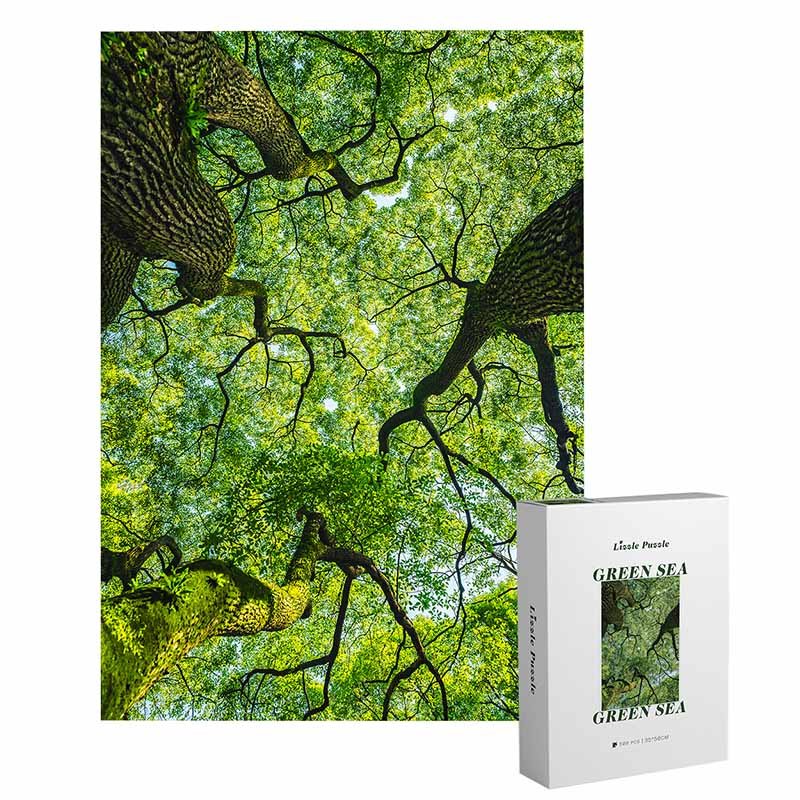 Lizzle Puzzle 500 Piece-Green Sea