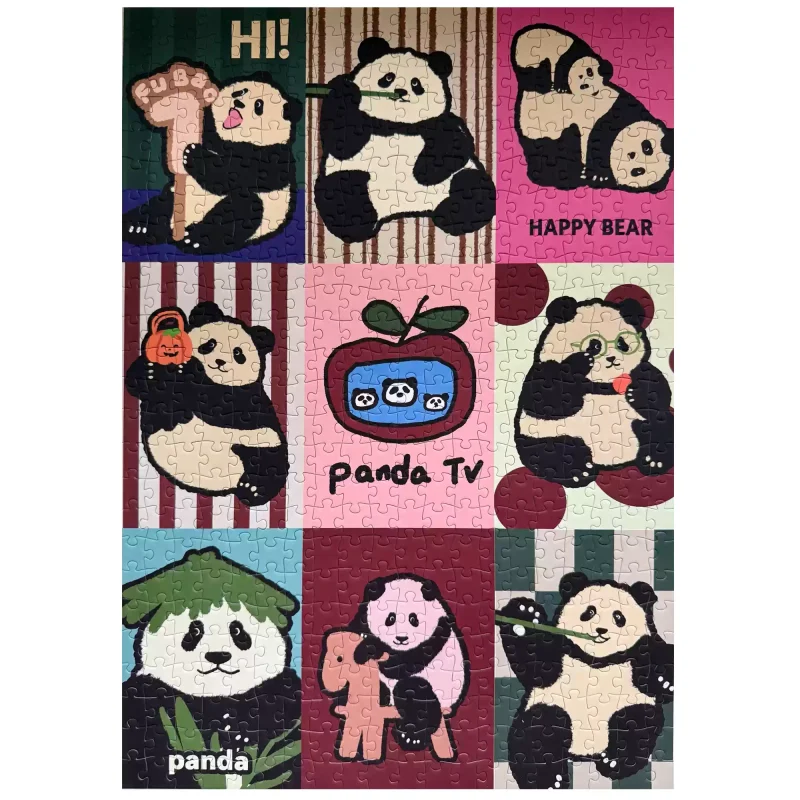 Lizzle Puzzle-Panda Love (3) Lizzle Puzzle 500 Piece-Panda Love