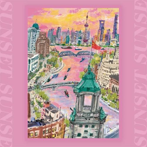 Lizzle Puzzle-Shanghai Sunset-500pcs Jigsaw Puzzle