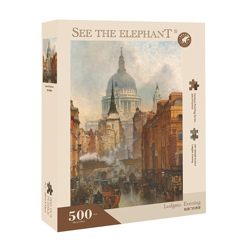 500pcs Jigsaw Puzzle-See the Elephant-Ludgate Evening