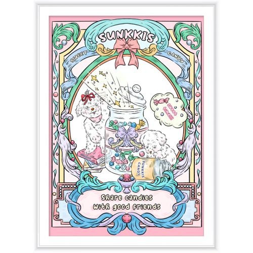 520pcs Jigsaw Puzzle-Meow Pin-Puppies and Candy