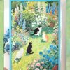 Momibook-Floral Feline Forum-1000 Piece Jigsaw Puzzle