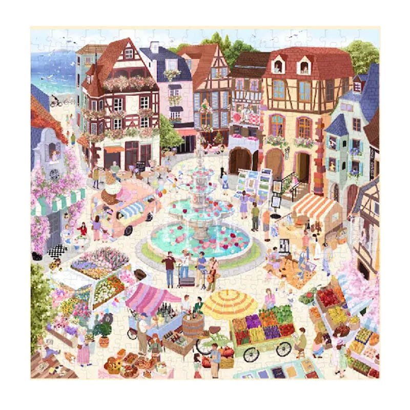 500 Piece Jigsaw Puzzle-Dream Friends-Provence Market
