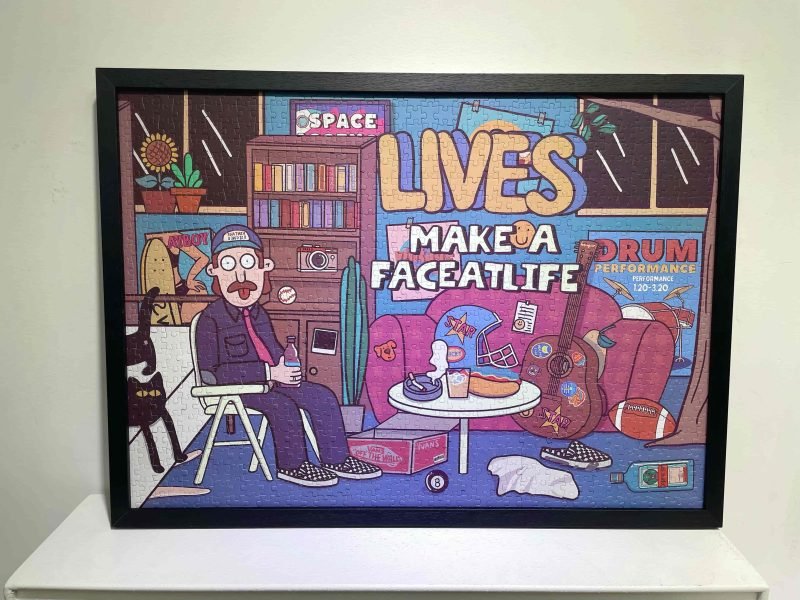 TKX-1000pcs Jigsaw Puzzle-Make A Face At Life