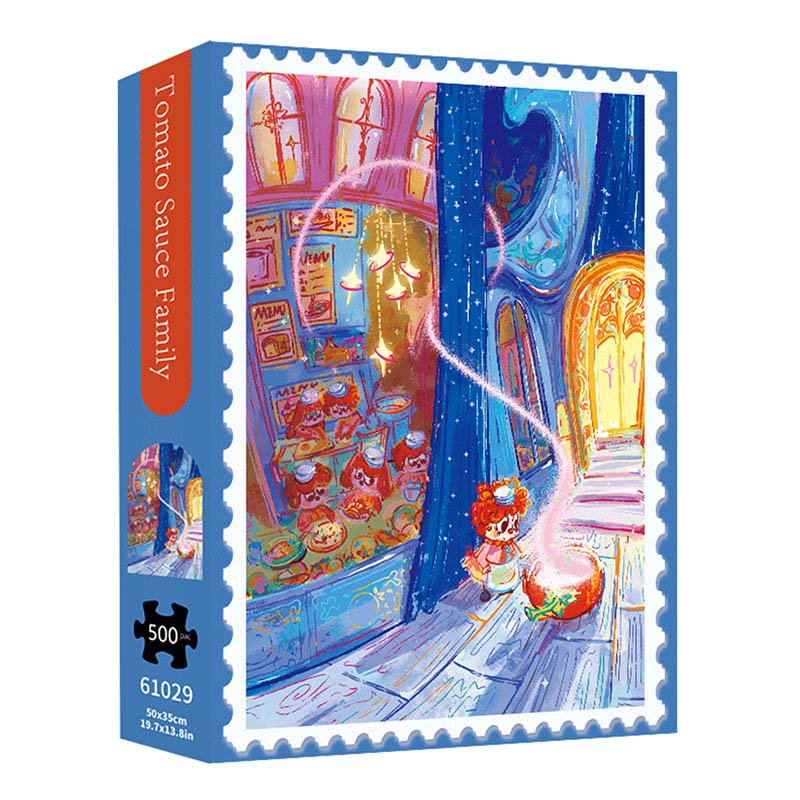 TKX-Tomato Sauce Family (1) TKX-500pcs Jigsaw Puzzle-Tomato Sauce Family