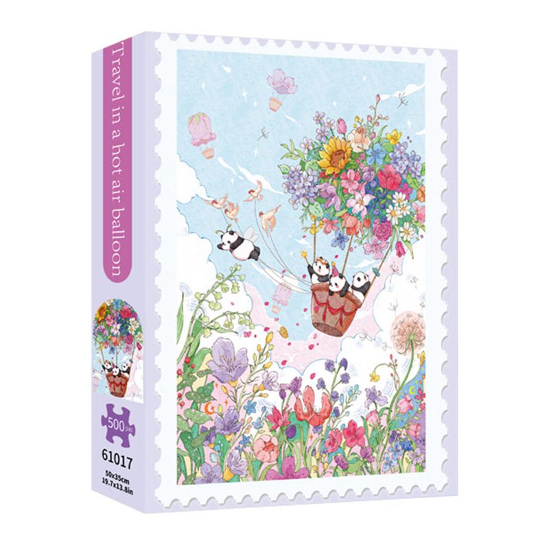 TKX-Travel In A Hot Air Balloon (2) TKX-500pcs Jigsaw Puzzle-Travel In A Hot Air Balloon