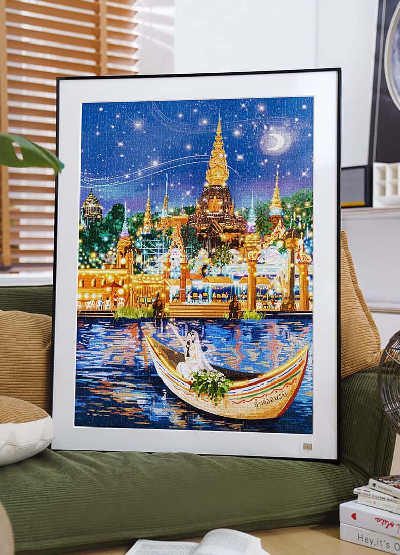 Toi-1000pcs Jigsaw Puzzle-Starlight Night Market