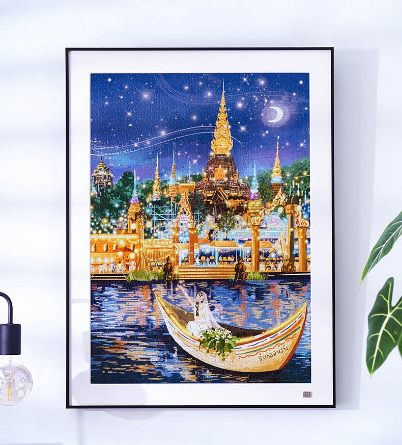 Toi-1000pcs Jigsaw Puzzle-Starlight Night Market