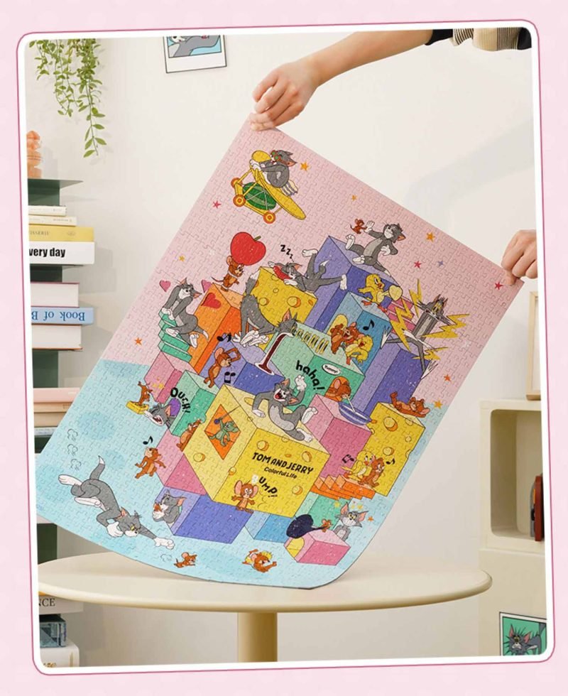 Toi-1000pcs Jigsaw Puzzle-Tom and Jerry Colorful Life