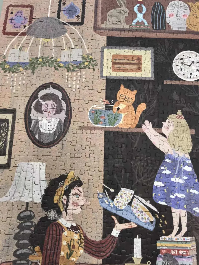 1000pcs Jigsaw Puzzle-TuTuDingDang-Another Restless Dinner