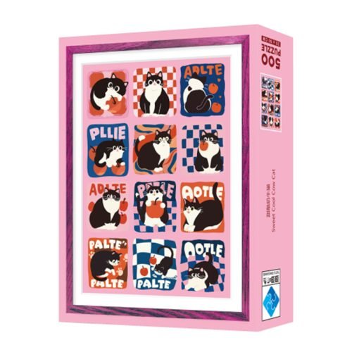 TuTuDingDang-500pcs Jigsaw Puzzle-Sweet Cool Cow Cat