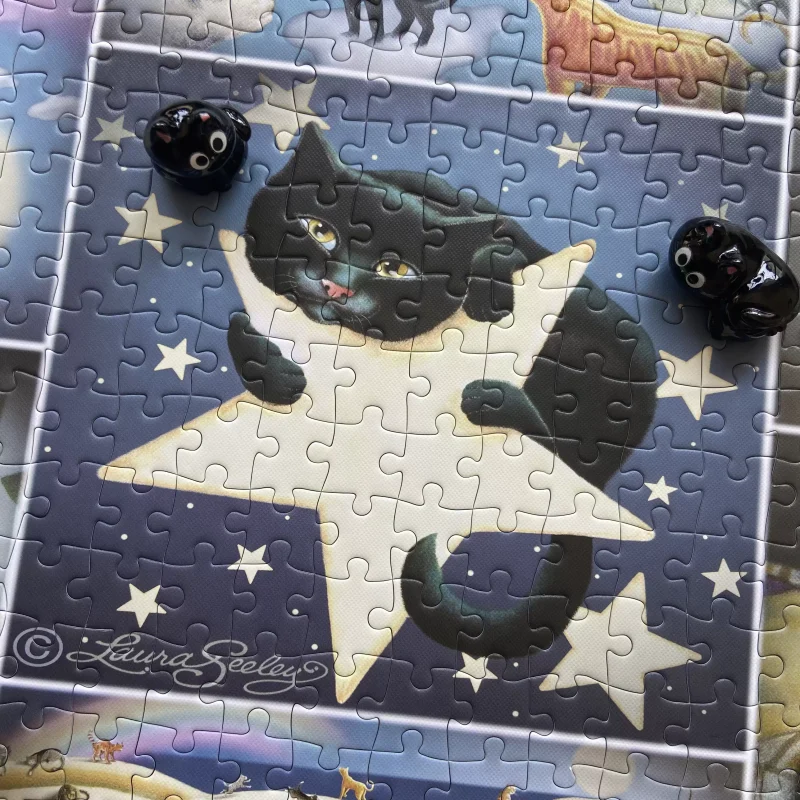 Vox-Black Cat Fun (2) Vox-Jigsaw Puzzle 1000pcs-Black Cat Fun
