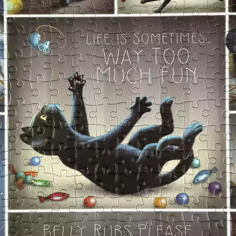 Vox-Black Cat Fun (3) Vox-Jigsaw Puzzle 1000pcs-Black Cat Fun