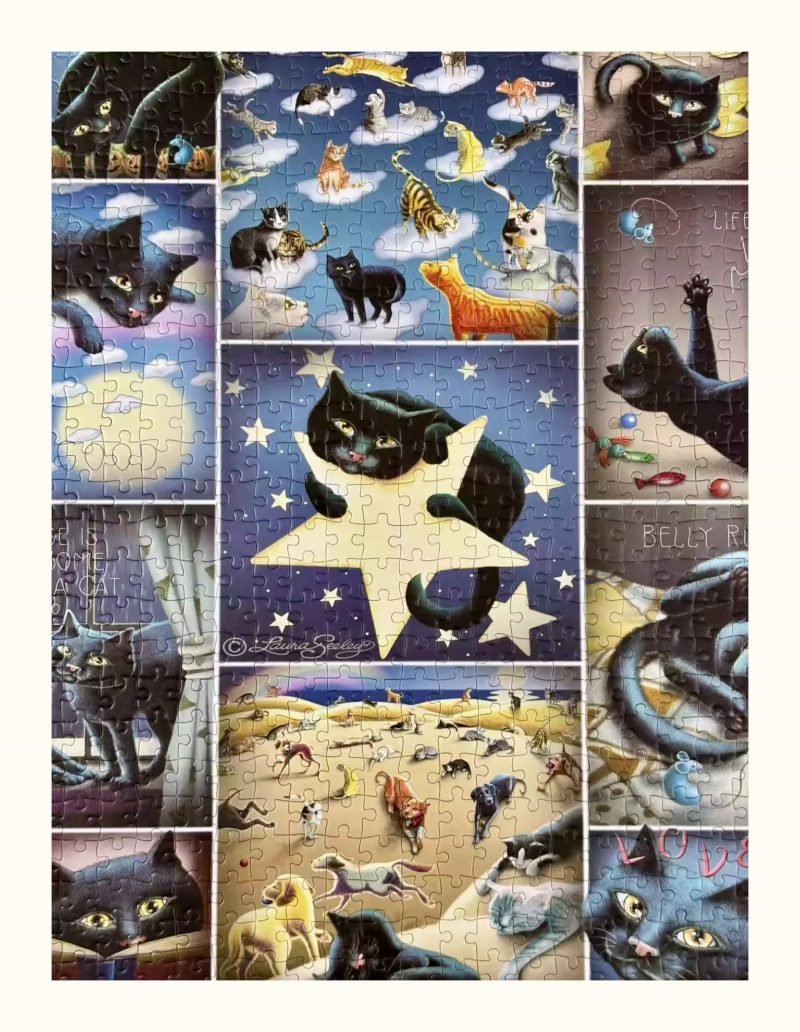 Vox-Black Cat Fun (5) Vox-Jigsaw Puzzle 1000pcs-Black Cat Fun