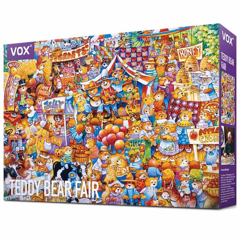 Vox Puzzle-Teddy Bear Fair (4) Vox-Jigsaw Puzzle 1000pcs-Teddy Bear Fair By Bill Bell