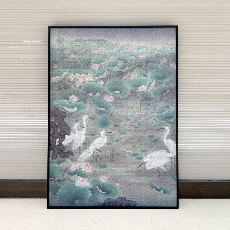 Boff-Lotus Breeze over the Royal Pond (2) Boff-1000pcs Jigsaw Puzzle-Lotus Breeze over the Royal Pond