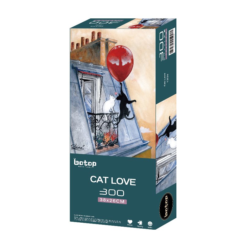 Botop 300pcs puzzle-Cat Love 300pcs Jigsaw Puzzle-Botop Fusion-Cat Love