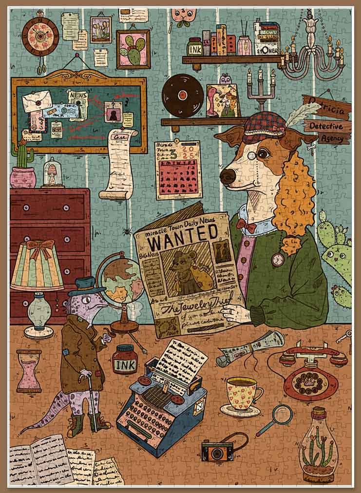 Botop Fusion-500pcs Jigsaw Puzzle-Dog Detective