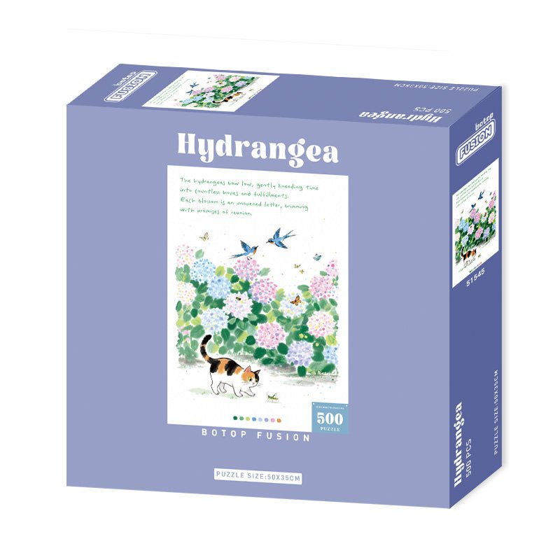 Botop Fusion-500pcs Jigsaw Puzzle-Hydrangea