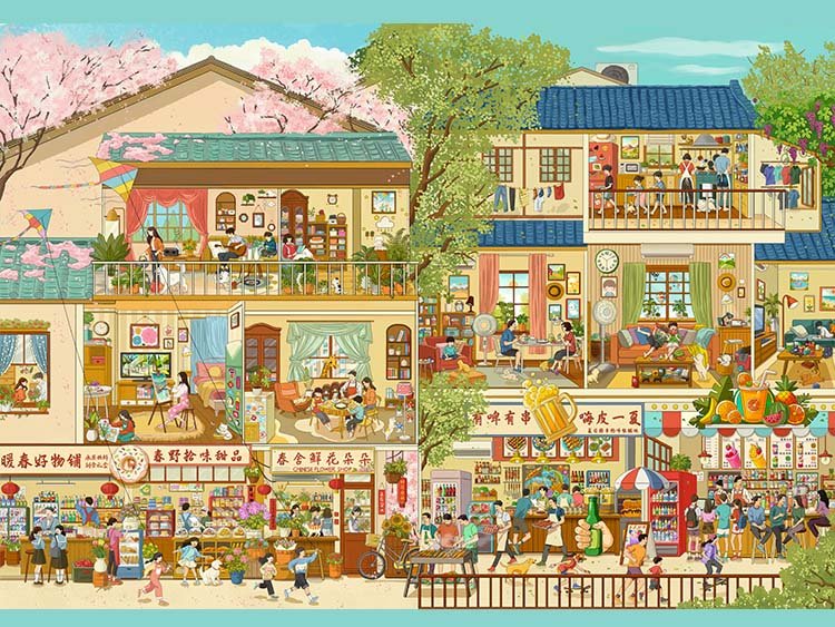 Botop Fusion-1000pcs Jigsaw Puzzle-Early Summer