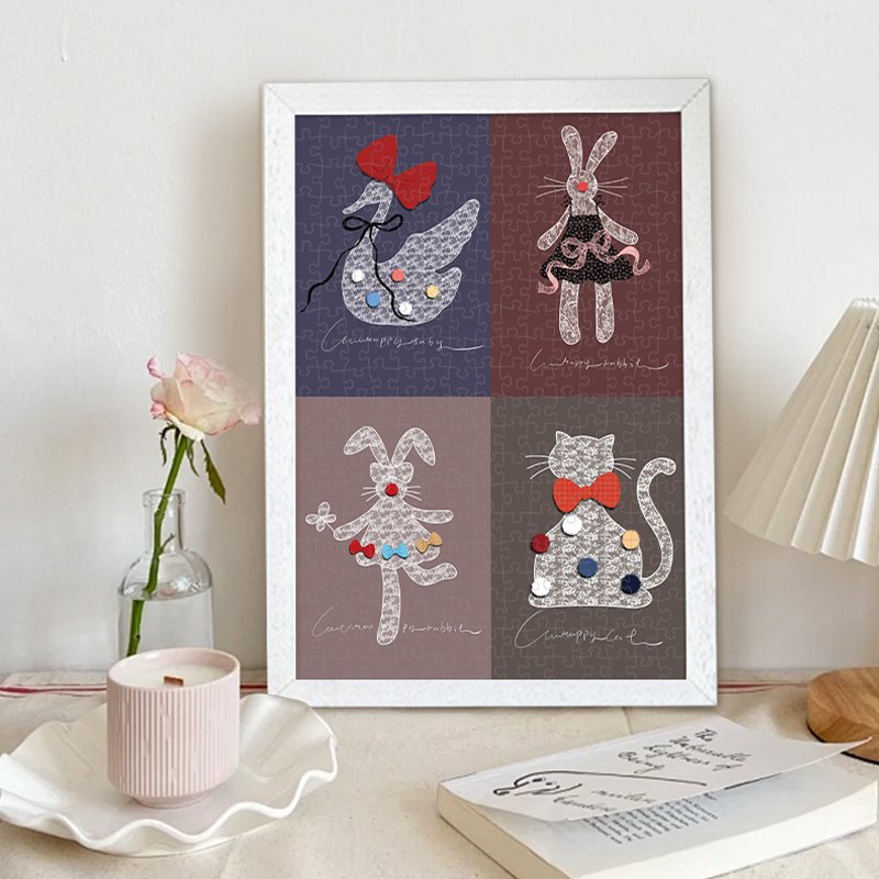 Botop Puzzle-Lacey Cat (2) Botop-300pcs Jigsaw Puzzle-Lacey Cat